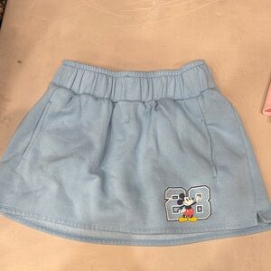 Blue Skort with Mickey Mouse Patch